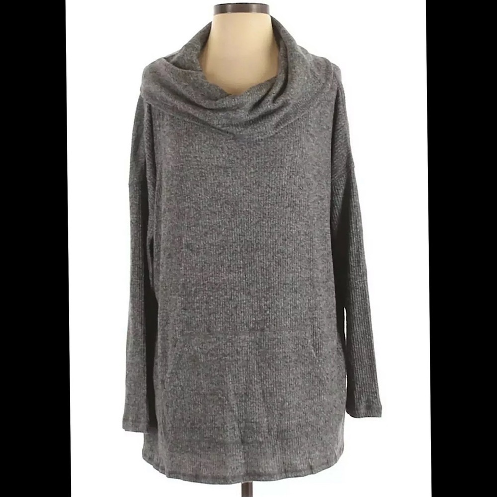 Soft Surroundings Gray Easy Everyday Tunic Top NWT